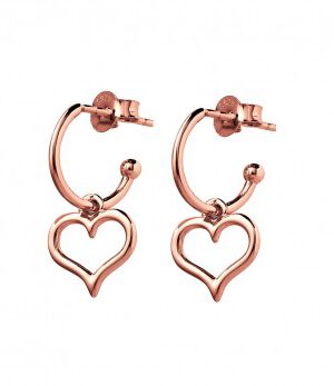 terling-silver-rose-gold-half-hoop-with-heart-charm