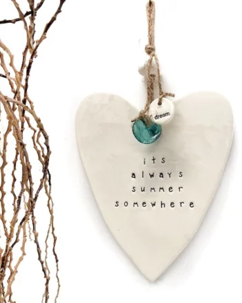 Handmade-ceramic-heart-wall-hanging-its-always-summer-somewhere
