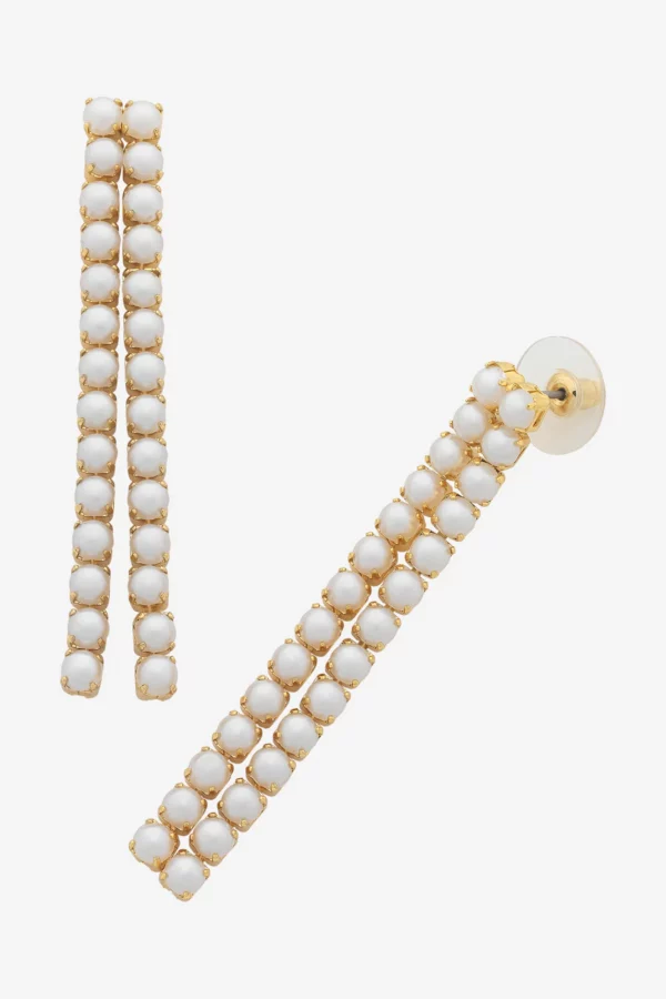 Liberte - Gold Garland Pearl Earring - Image 2