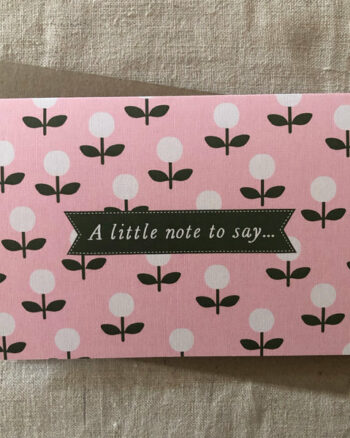 Pink Paddock - Gift Card A Little Note To Say