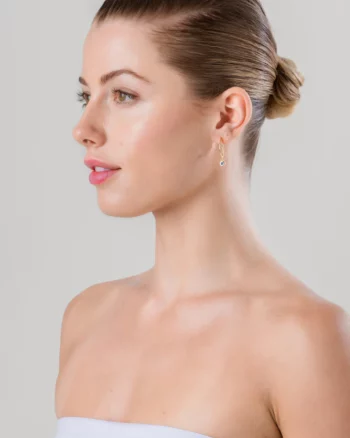 Liberte - Gold Betsy Clear Earring