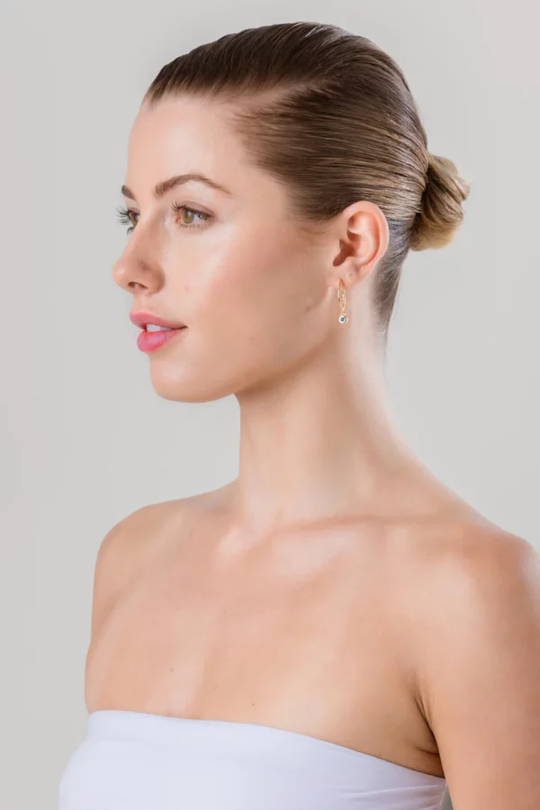 Liberte - Gold Betsy Clear Earring