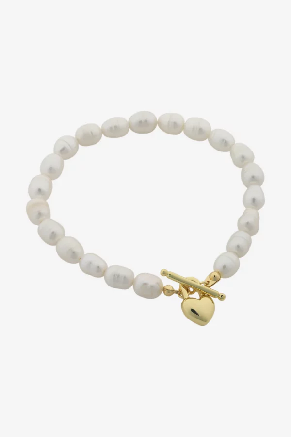 Liberte - Gold Esme Pearl Bracelet - Image 2