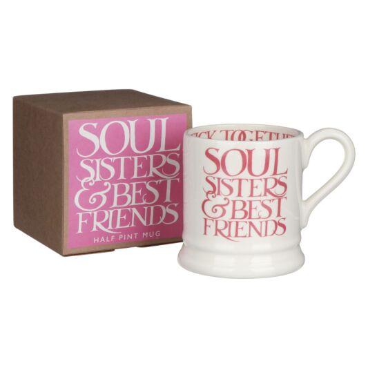 Emma Bridgewater Soul Sisters Half Pint Mug Rustic Heart