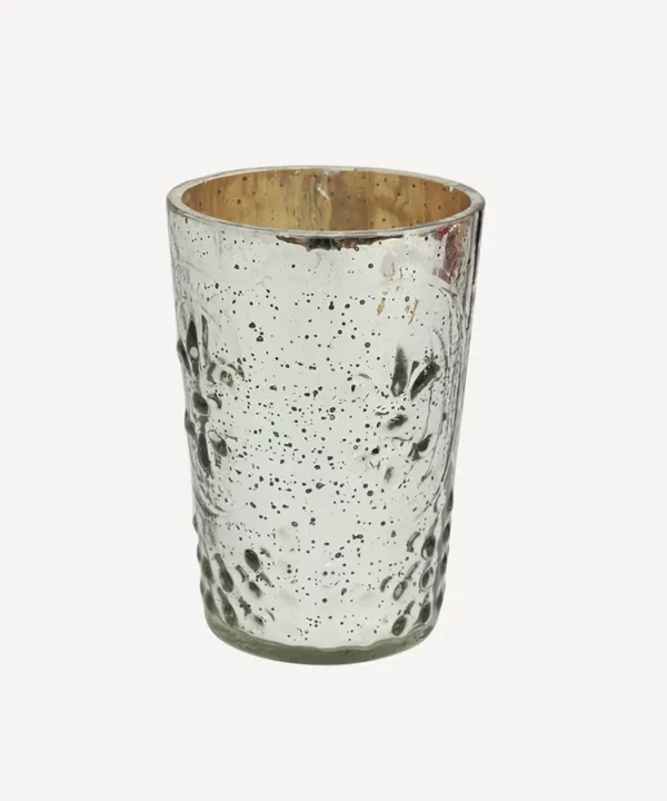 Silver Mercury Glass Votive