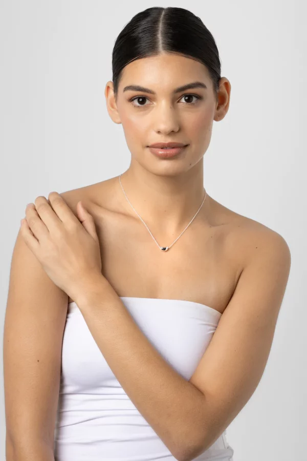 Liberte – Silver Peta Necklace - Image 2