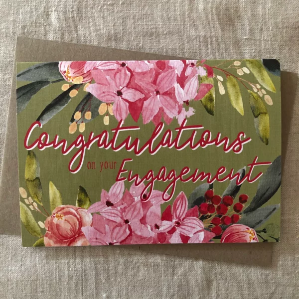 Pink Paddock - Gift Card Congratulations Engagement