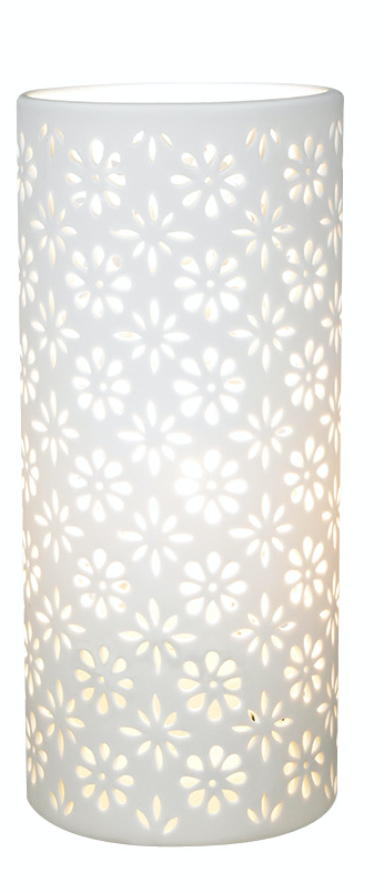 Daises Ceramic Lamp