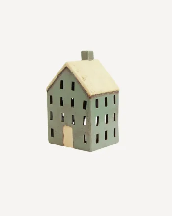 Alsace Blue Tea Light Chalet
