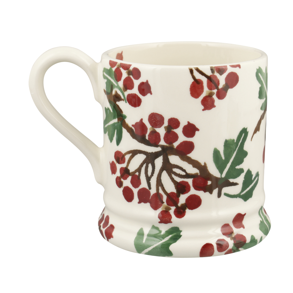 Emma Bridgewater Hawthorn Berries Half Pint Mug Rustic Heart