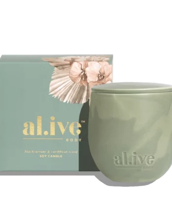 Al.ive - Blackcurrant & Caribbean Wood Soy Candle