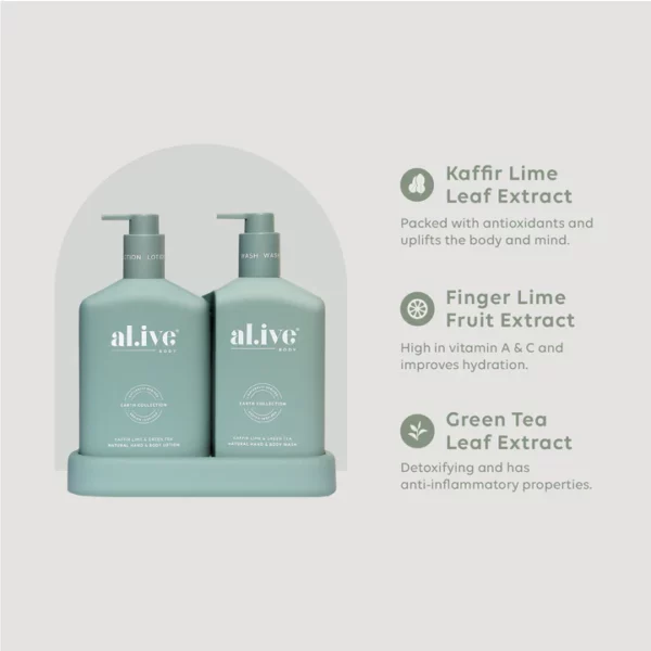 Al.ive - Kaffir Lime/Green Tea Wash & Lotion Duo - Image 4