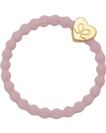 ByEloise - Soft Pink Gold Heart Hair Tie