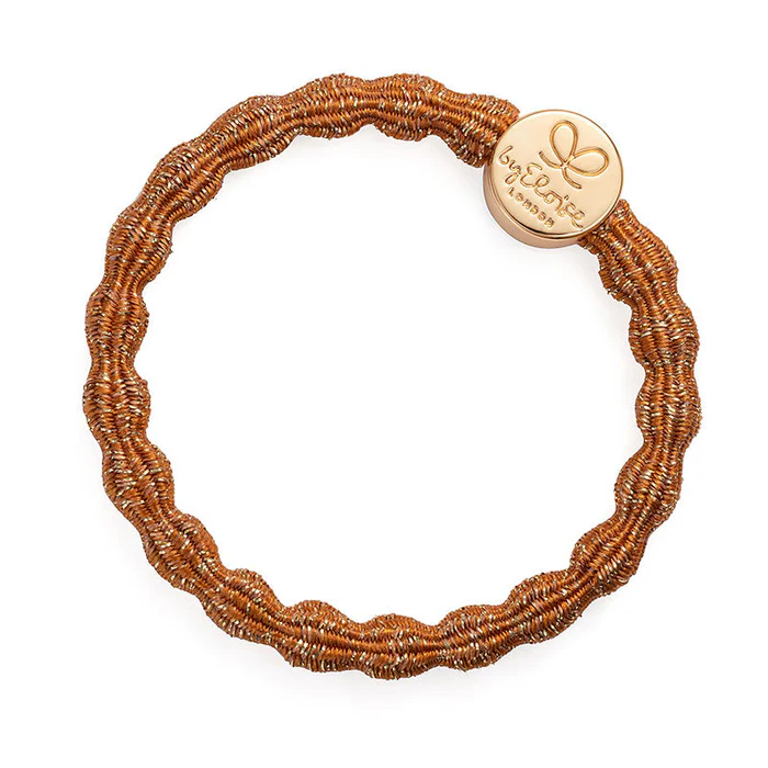 ByEloise – Metallic Amber Gold Circle Hair Tie