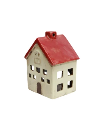 Alsace Red White Tea Light Villa