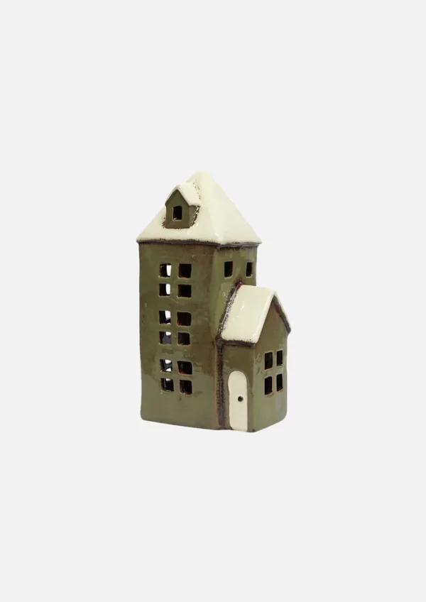 Alsace Olive Green Tea Light Parish