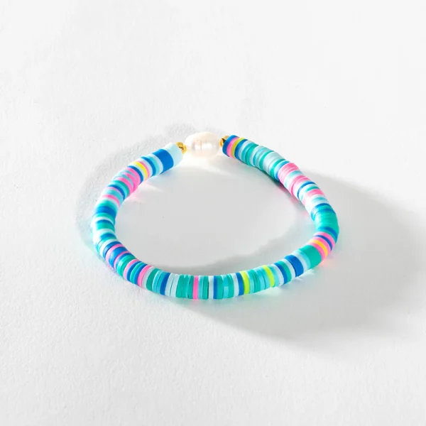 Greenwood Designs - Emmy Multi Pearl Pop Heishi Bead Bracelet