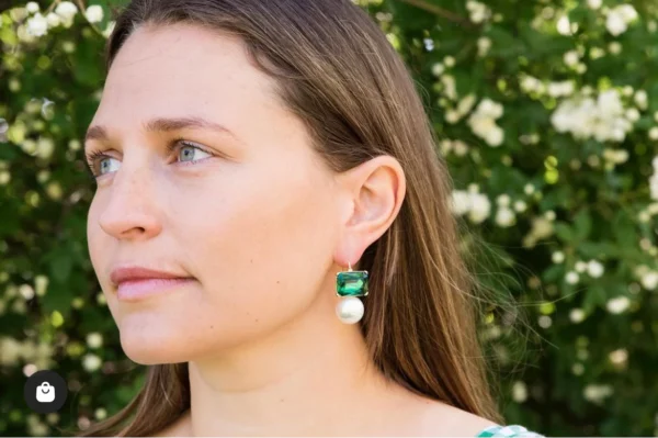 Greenwood Designs - Emerald Maggie's Earring - Image 2