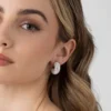 Liberte - Gold Gaeline Crystal Hoop
