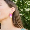 Greenwood Designs – Hot Pink Maggie’s Earring - Image 2