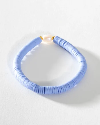 Greenwood Designs – Lilac Pearl Pop Heishi Bead Bracelet