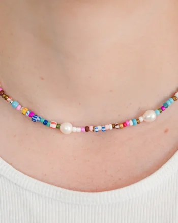 Greenwood Designs - Helena Pearl Multi Necklace