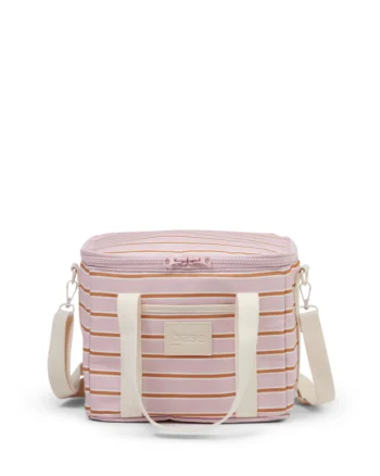 Base - Soft Pink/Rust Stripe Lunch Bag