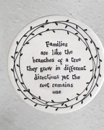 East Of India – Families Are Like Branches Coaster