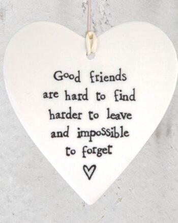 East Of India - Good Friends Hanging Heart