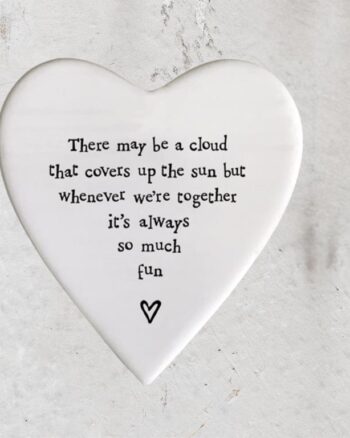East Of India – There Maybe A Cloud Heart Coaster