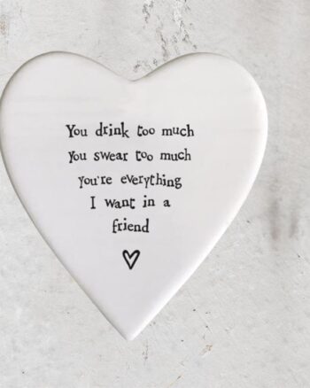 East Of India – You Drink Too Much Heart Coaster