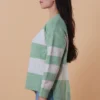 Sage Block Stripe Knit - Image 2