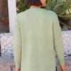 Sage Sequin Hearts Knit - Image 3