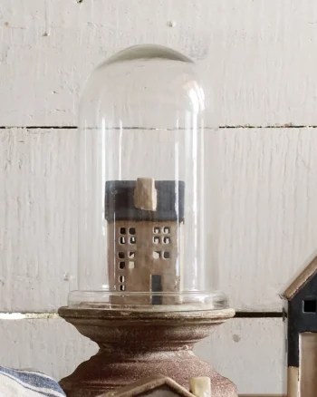 French Country - Saint Malo Blue Roof Tea Light House