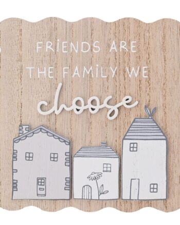 Little Houses Friends Wall Sign