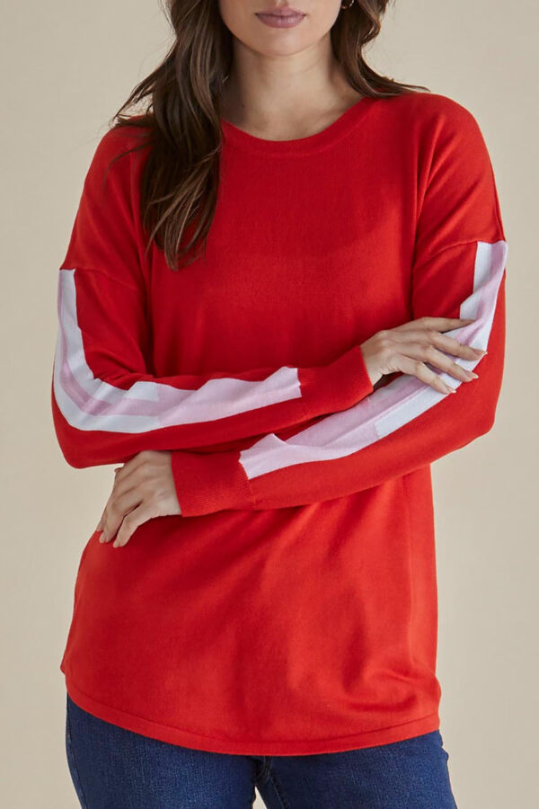 Betty Basics - Red Sophie Knit Jumper - Image 4