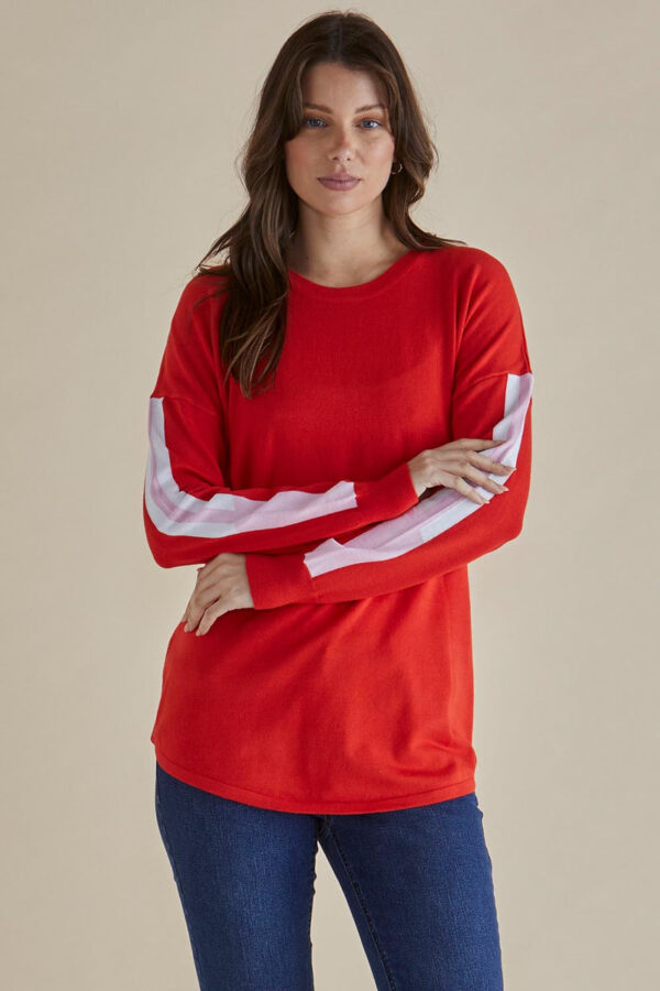 Betty Basics - Red Sophie Knit Jumper
