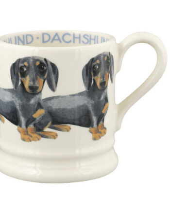 Emma Bridgewater - Black & Tan Dachshund Half Pint Mug