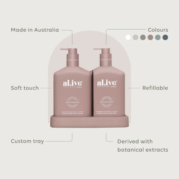 Al.ive – Raspberry Blossom & Juniper Wash & Lotion Duo - Image 2