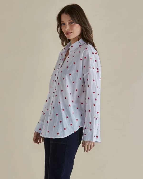 Betty Basics - Red Heart Sage Shirt - Image 2