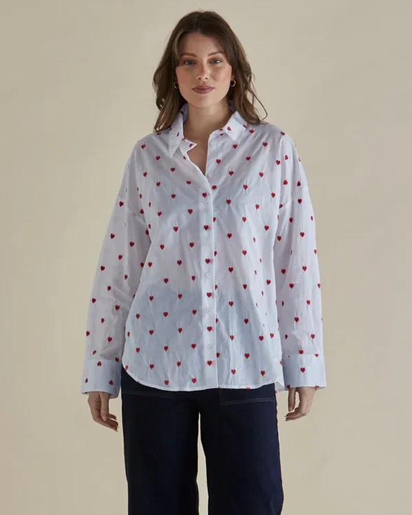 Betty Basics - Red Heart Sage Shirt