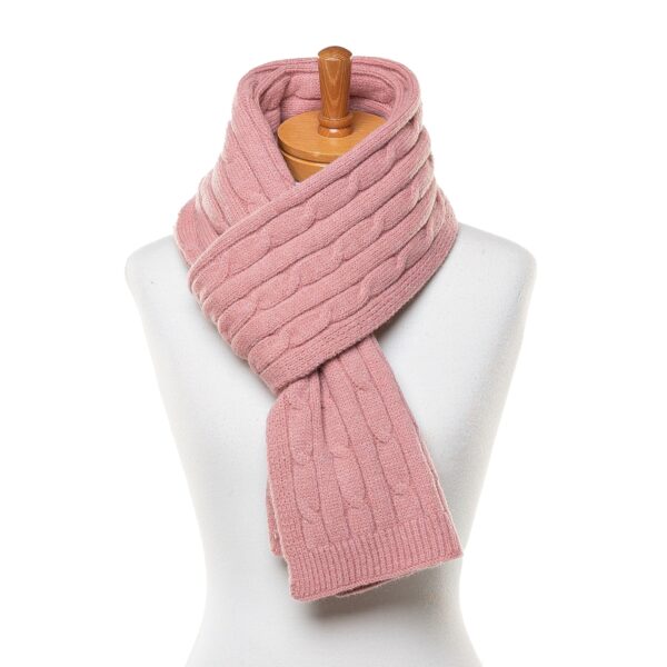 Blush Cable Knit Scarf - Image 2
