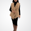 Caramel Faux Fur Vest - Image 3