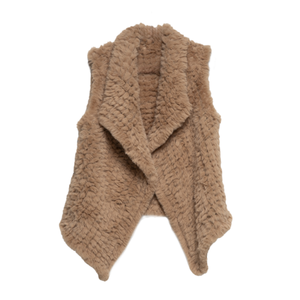 Caramel Faux Fur Vest
