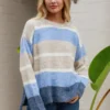 Laura Blues Stripe Knit Jumper - Image 2