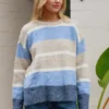 Laura Blues Stripe Knit Jumper - Image 3