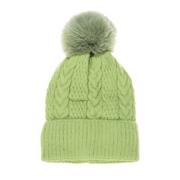 Sage Green Cable Beanie