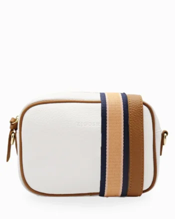 Zjoosh - White Tan Ruby Sports Bag