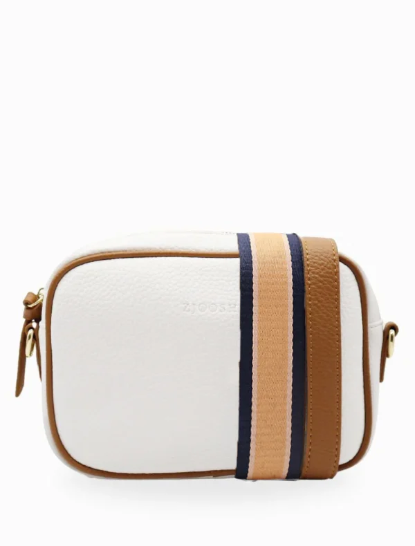 Zjoosh - White Tan Ruby Sports Bag