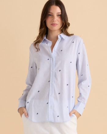 Betty Basics - Bow Stripe Reid Shirt